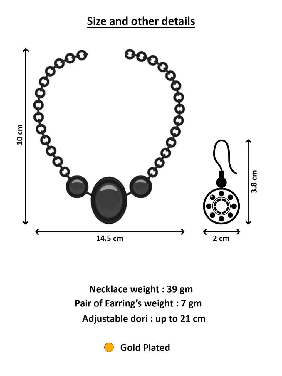 Riwaayat Brass Necklace Set