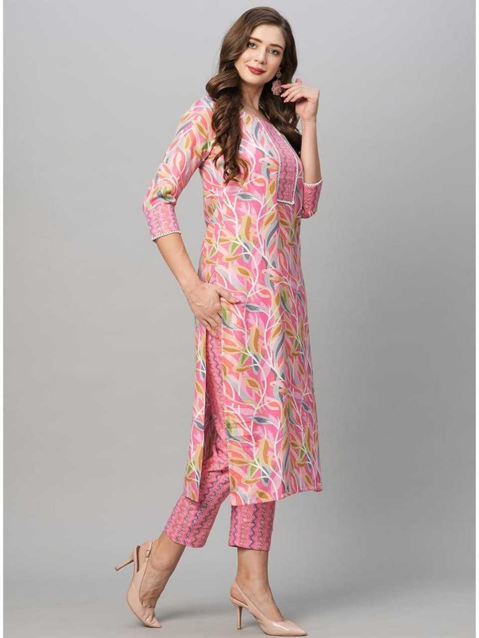 Riwaayat Cotton Kurti Printed With Bottom