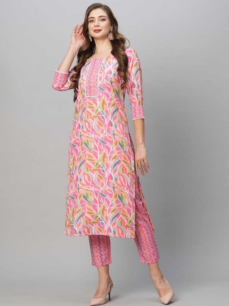 Riwaayat Cotton Kurti Printed With Bottom